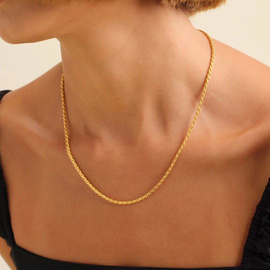 Mikalynne | Rope Chain 18K Gold