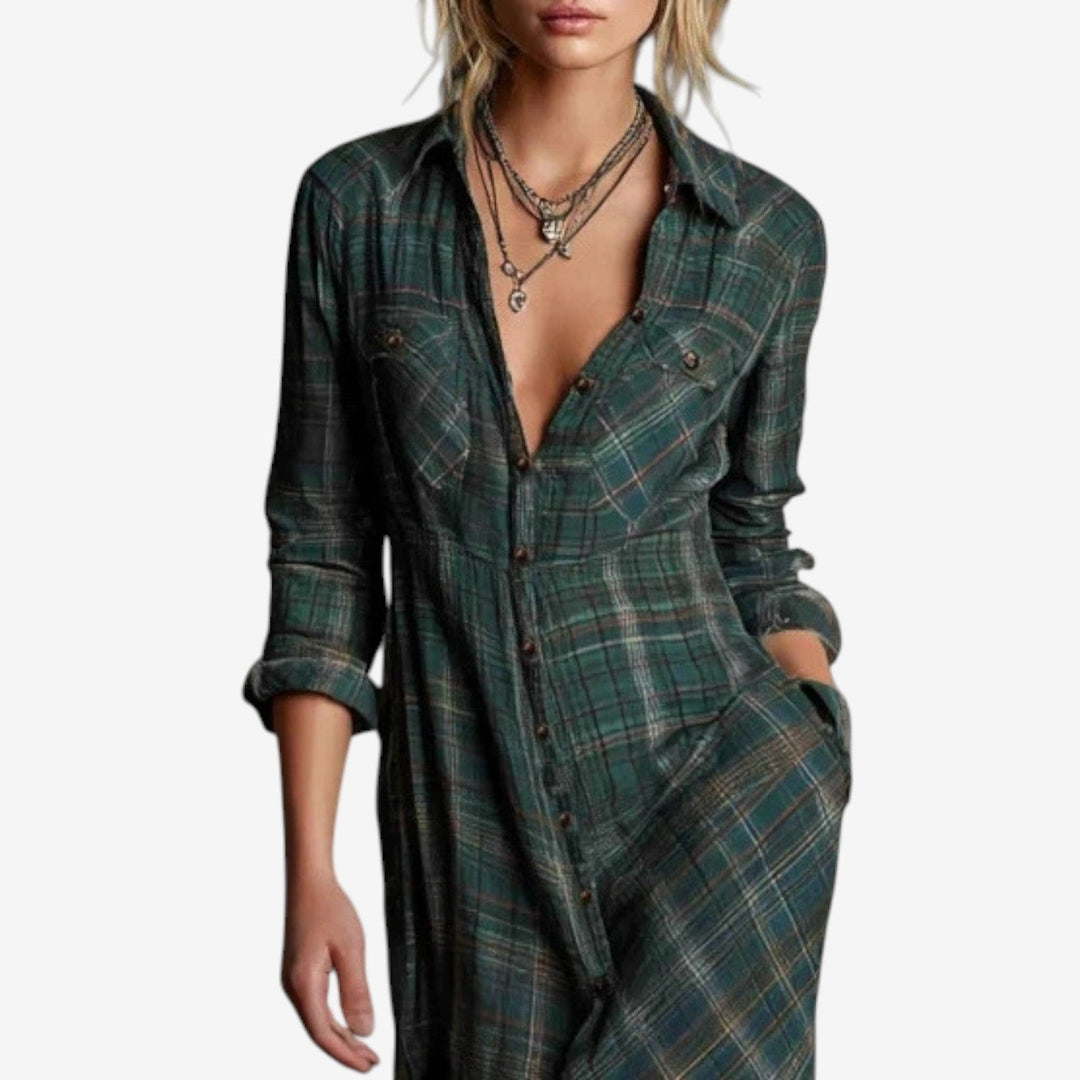 Cecile™ Timeless Maxi Shirt Dress