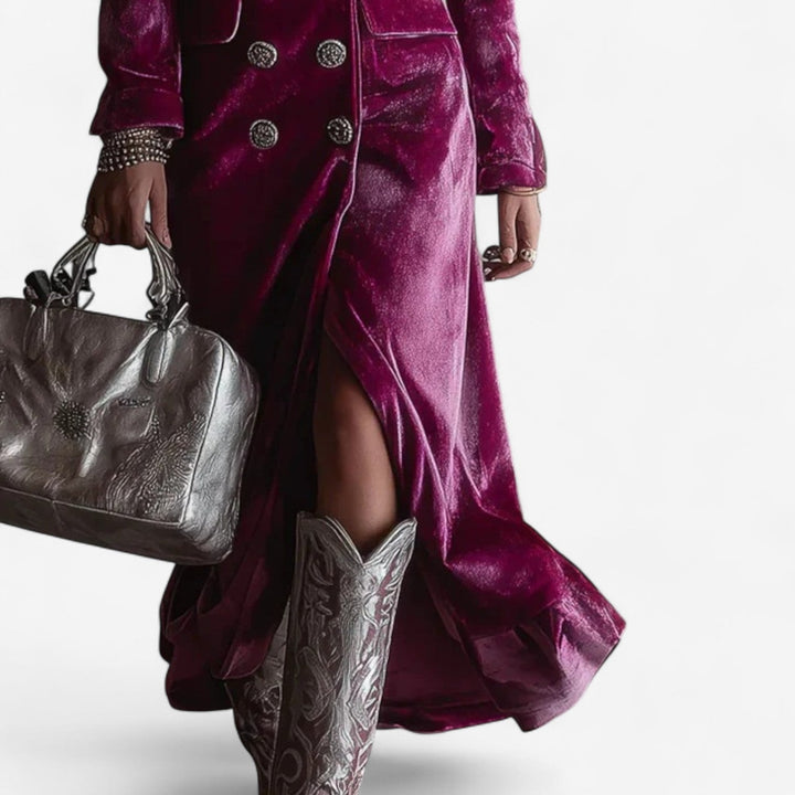 Virginie™ Crossed Velvet Dress