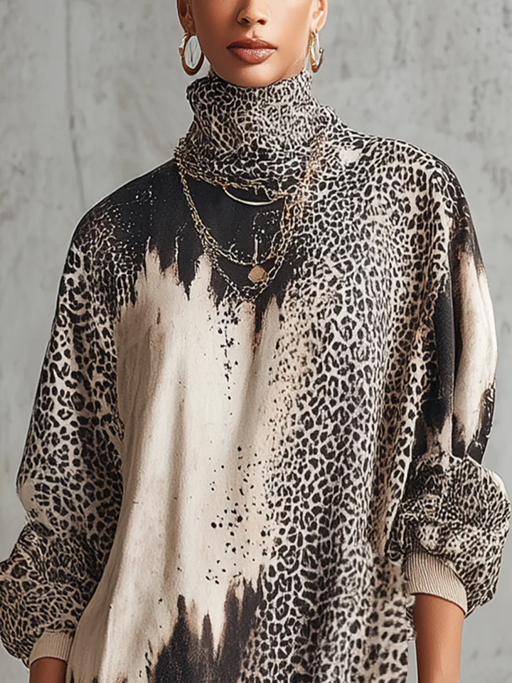 Lora | High Neck Fringed Hem Mini Dress